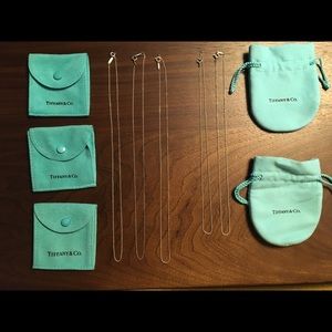 Tiffany & Co. Sterling silver chains 5 pcs